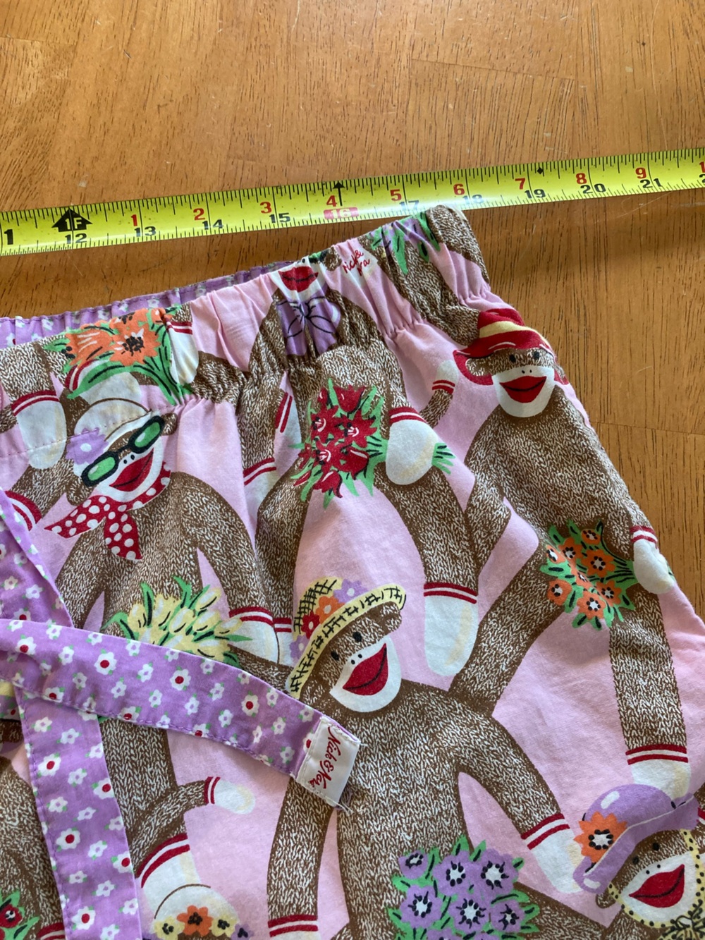 Nick And Nora Sock Monkeys Pajama Pants - Cotton - EUC! - XL - Picture 13 of 14
